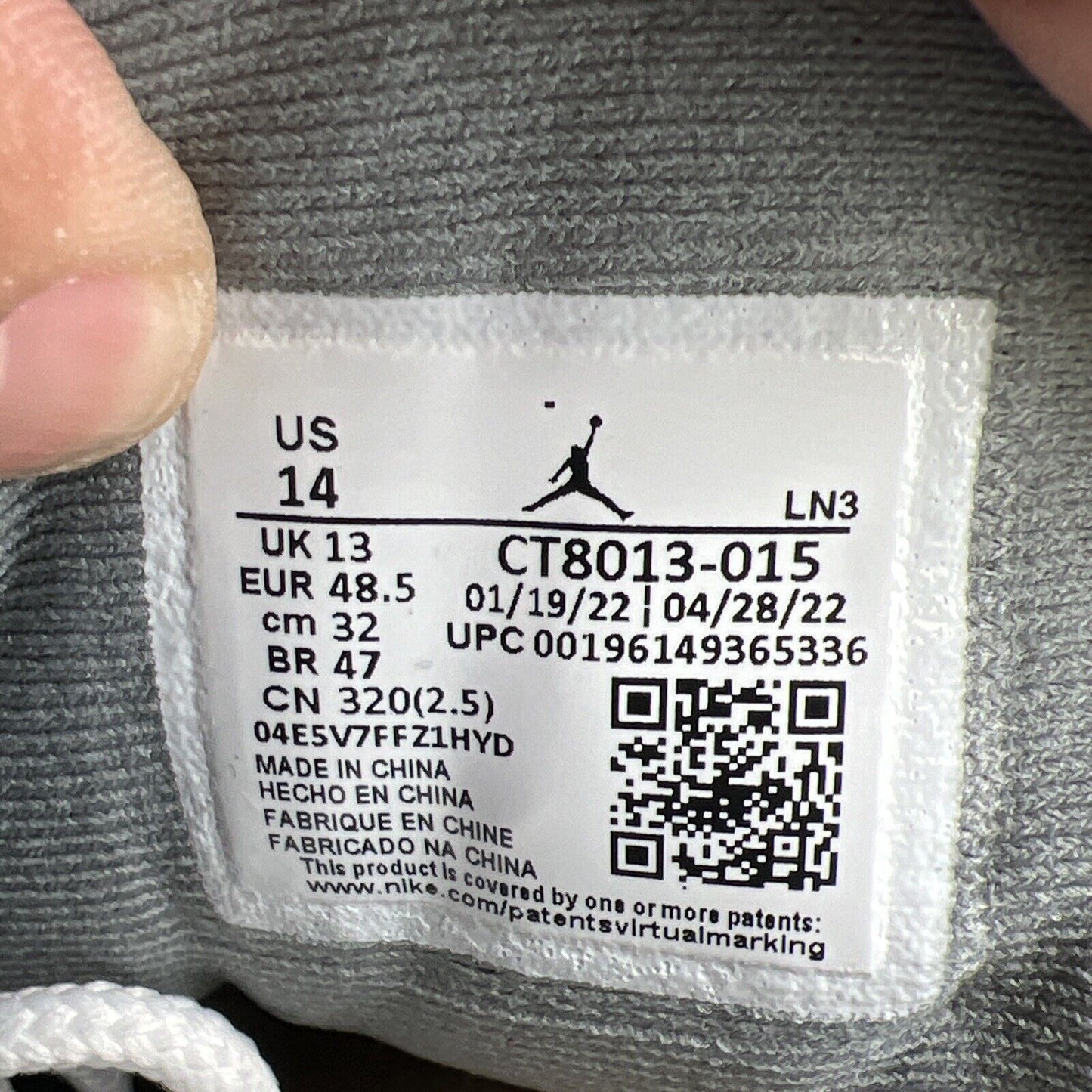 Size 14 - Jordan 12 Stealth 2022 (CT8013-015)