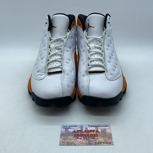 Size 7.5 - Air Jordan 13 Retro Starfish Orange Black Suede Leather (414571-108)
