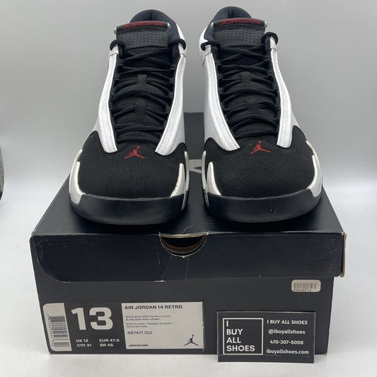 Size 13 - Air Jordan 14 Retro 2014 Black Toe (487471-102)