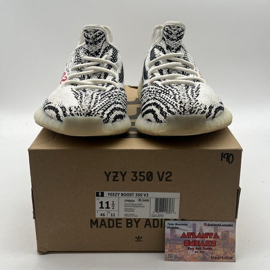 Size 11.5 - adidas Yeezy Boost 350 V2 2018 Release Zebra (CP9654)