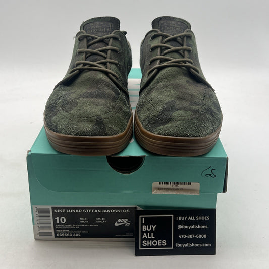 Size 10 - Nike Lunar Stefan Janoski Green (669563-302)