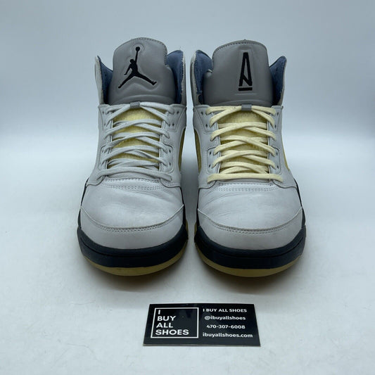 Size 13.5 - Jordan 5 x A Ma Maniere Mid Light Bone Grey Blue Suede (FZ5758-004)