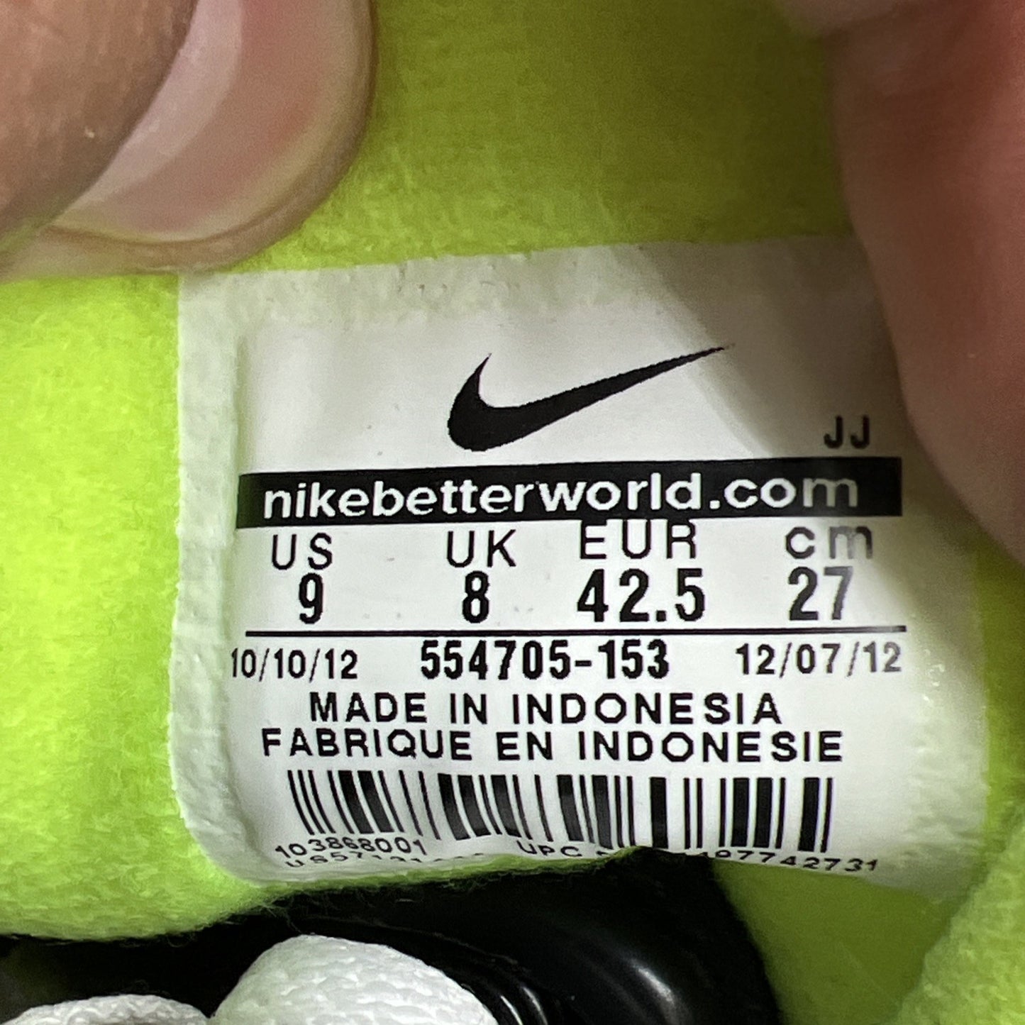 Size 9 - Nike Air Base 2 White Grey Court Purple (554705-153)