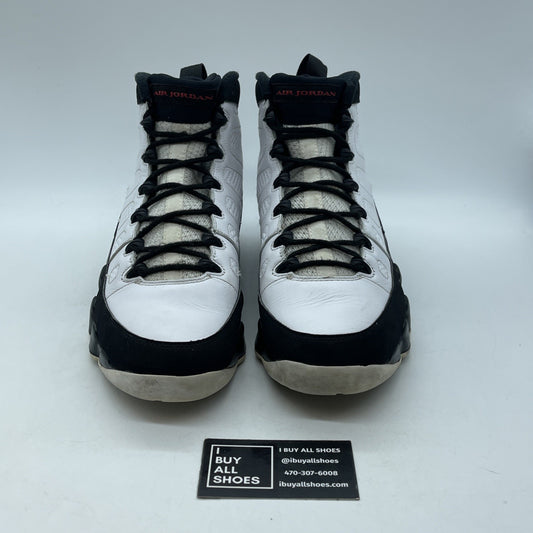 Size 11 - Jordan 9 Retro space jam 2016 Black White Suede Leather (302370-112)