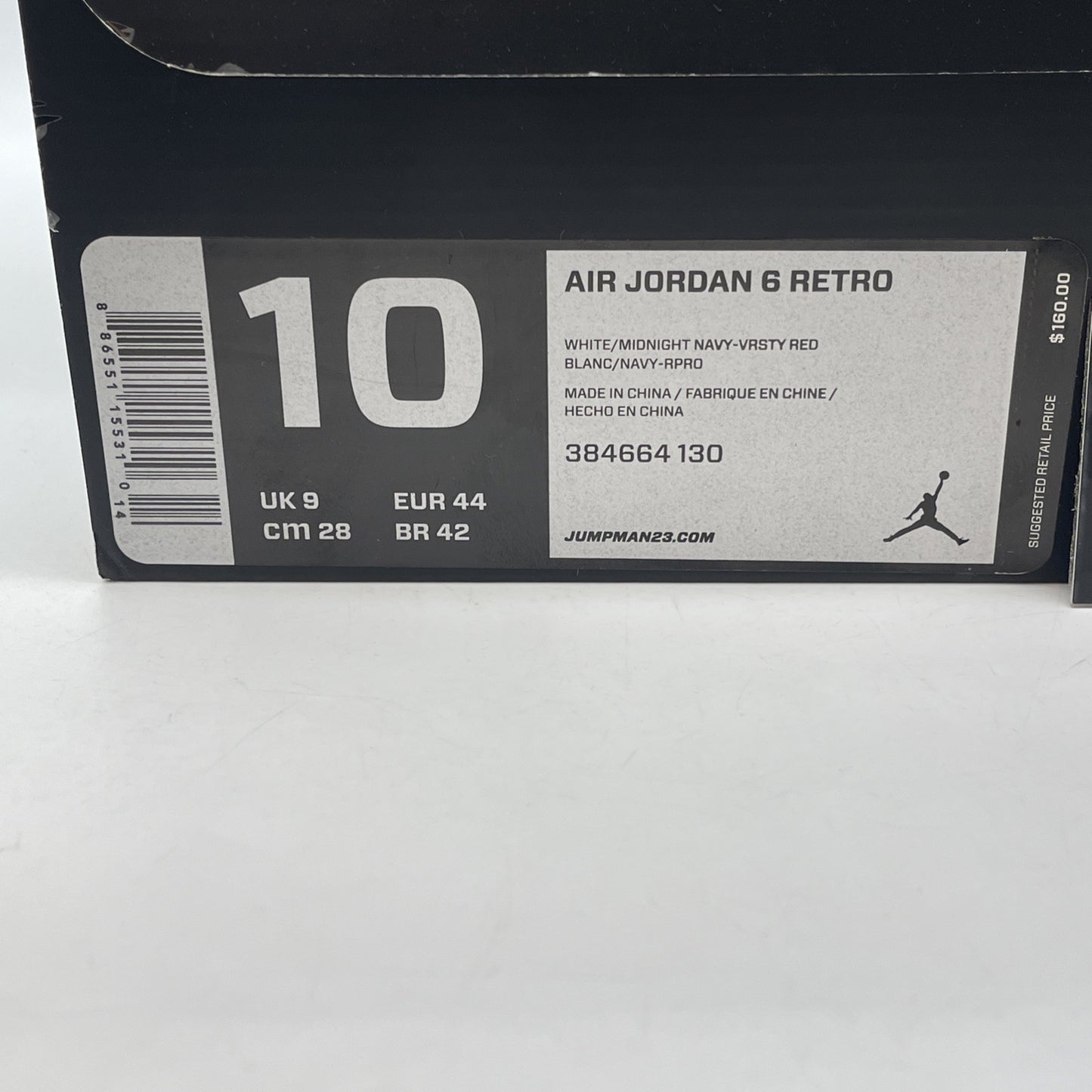 Size 10 - Air Jordan 6 Retro 2012 Olympic Blue White Leather (384664-130)