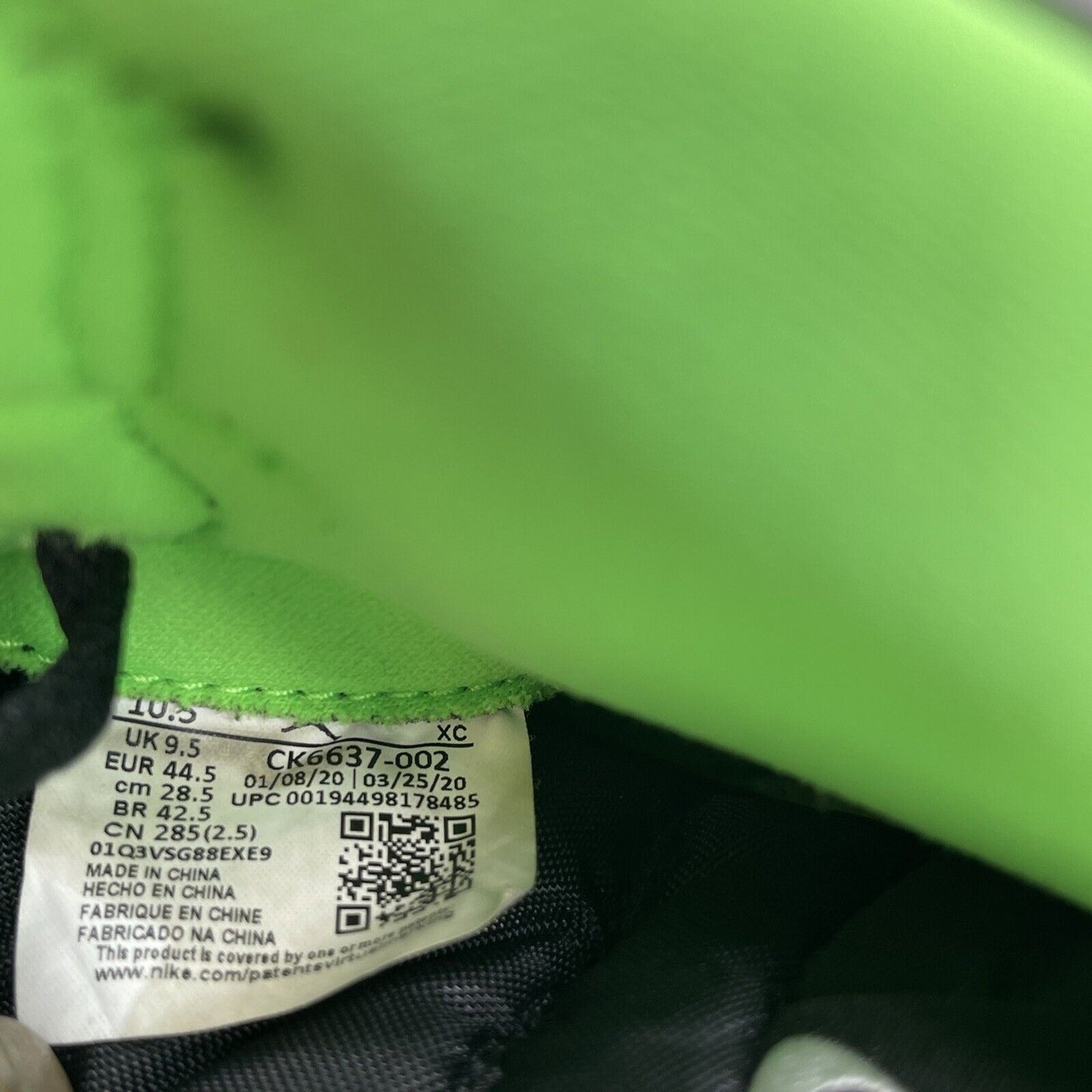 Size 10.5 - Air Jordan 1 Zoom High Zen Green White Black (CK6637-002)