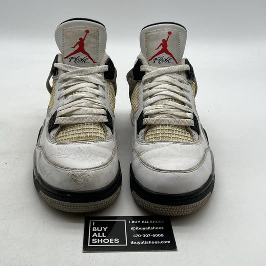 Size 9 - Air Jordan 4 Retro OG Mid White Cement (840606-192)