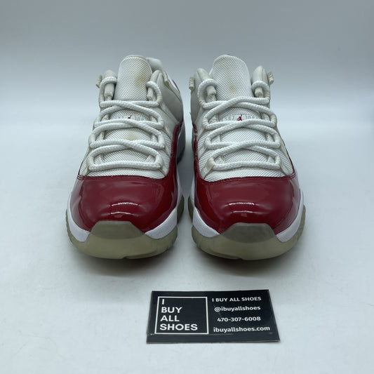 Size 9.5 - Air Jordan 11 Retro 2016 Low Cherry White Red Leather (528895-102)