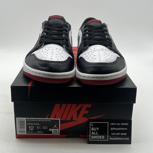 Size 12 - Air Jordan 1 Retro OG Low Black Toe (Cz0790-106)