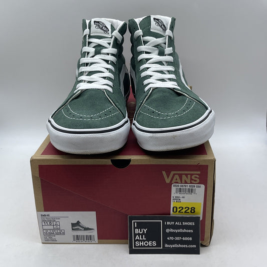 Size 11 - VANS Sk8 Hi Color Theory Duck Green White (VN0A7Q5NYQW)