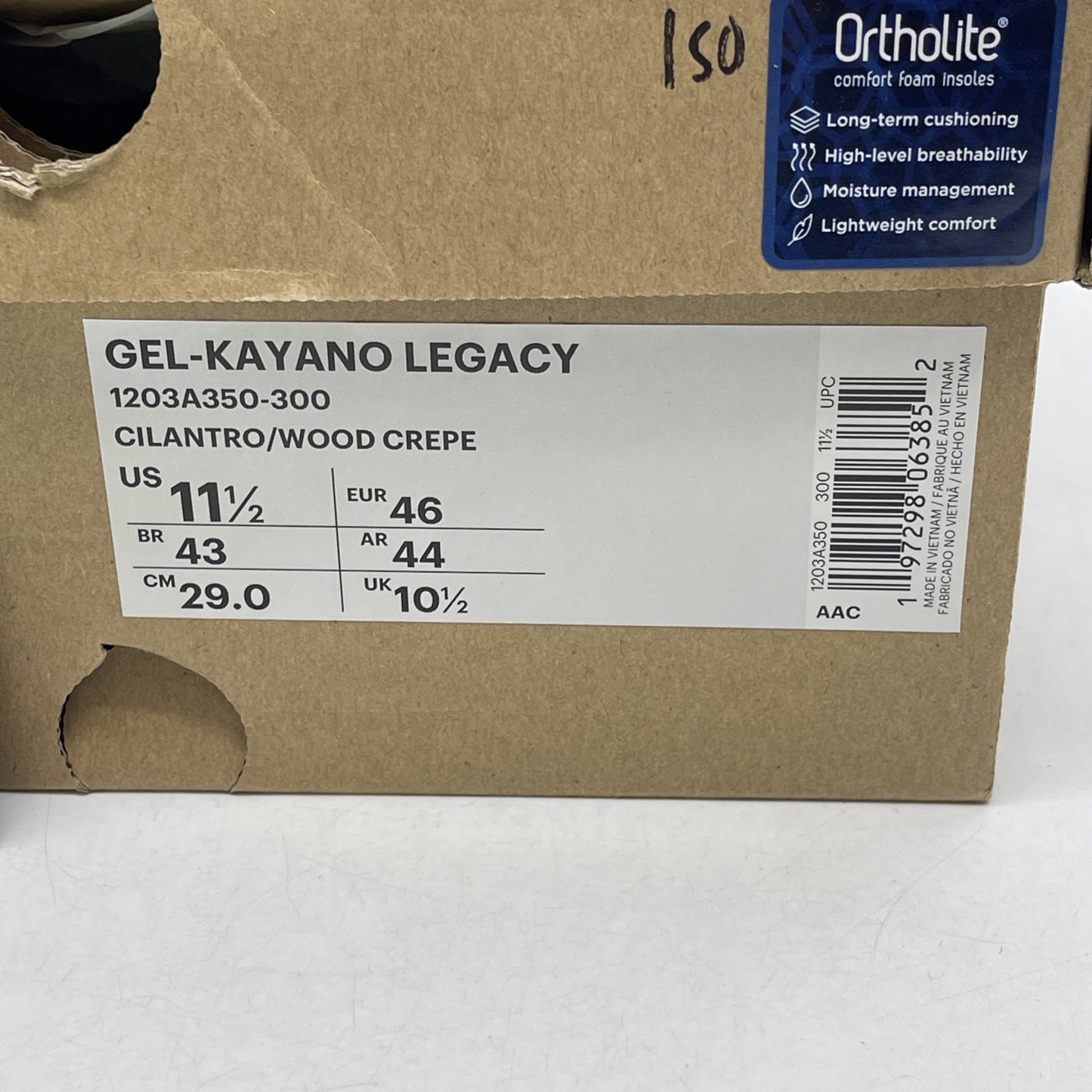 Size 11.5 - GmbH x Asics Gel Kayano Legacy Cilantro (1203A350-300)