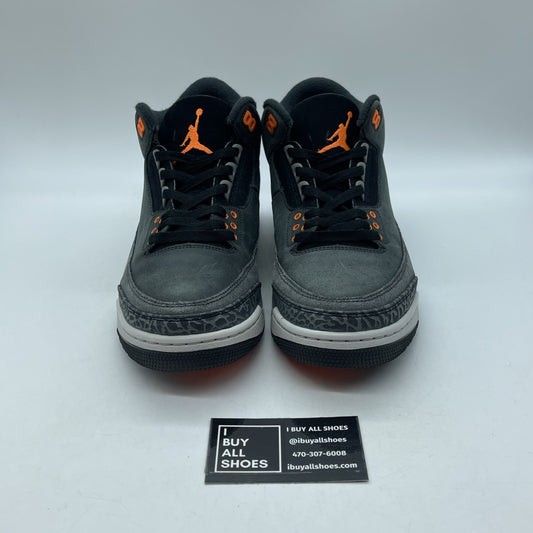 Size 9.5 - Jordan 3 Retro 2023 Mid Fear Black Grey Suede (CT8532-080)