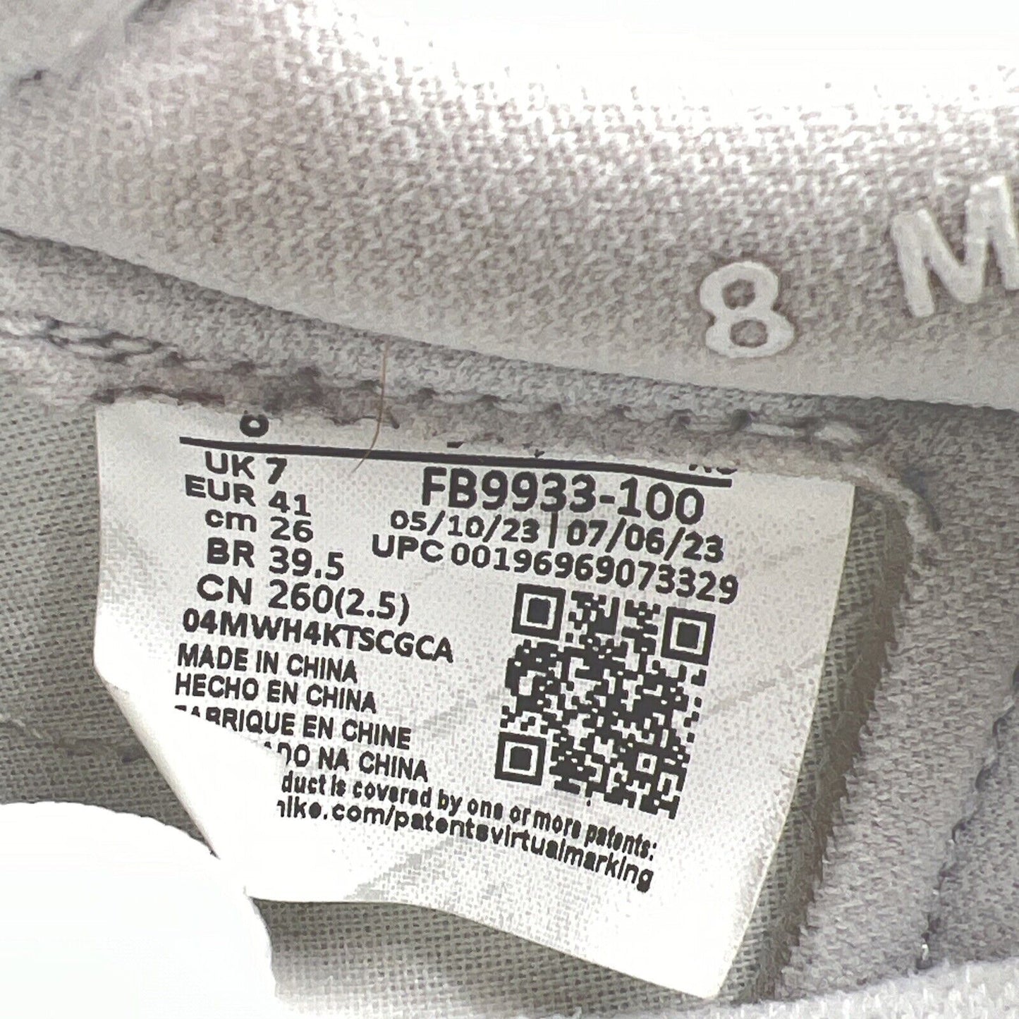 Size 8 - Air Jordan 1 Retro '85 OG Low Neutral Grey (FB9933-100)