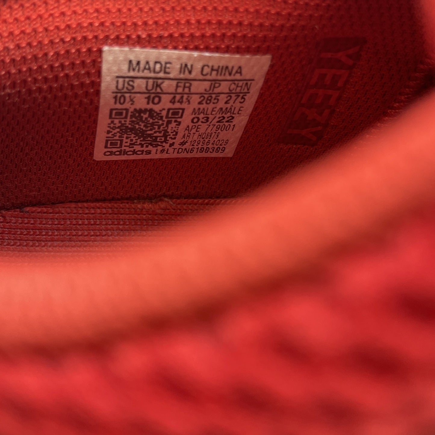 Size 10.5 - adidas Yeezy Boost 700 Hi-Res Red (HQ6979)