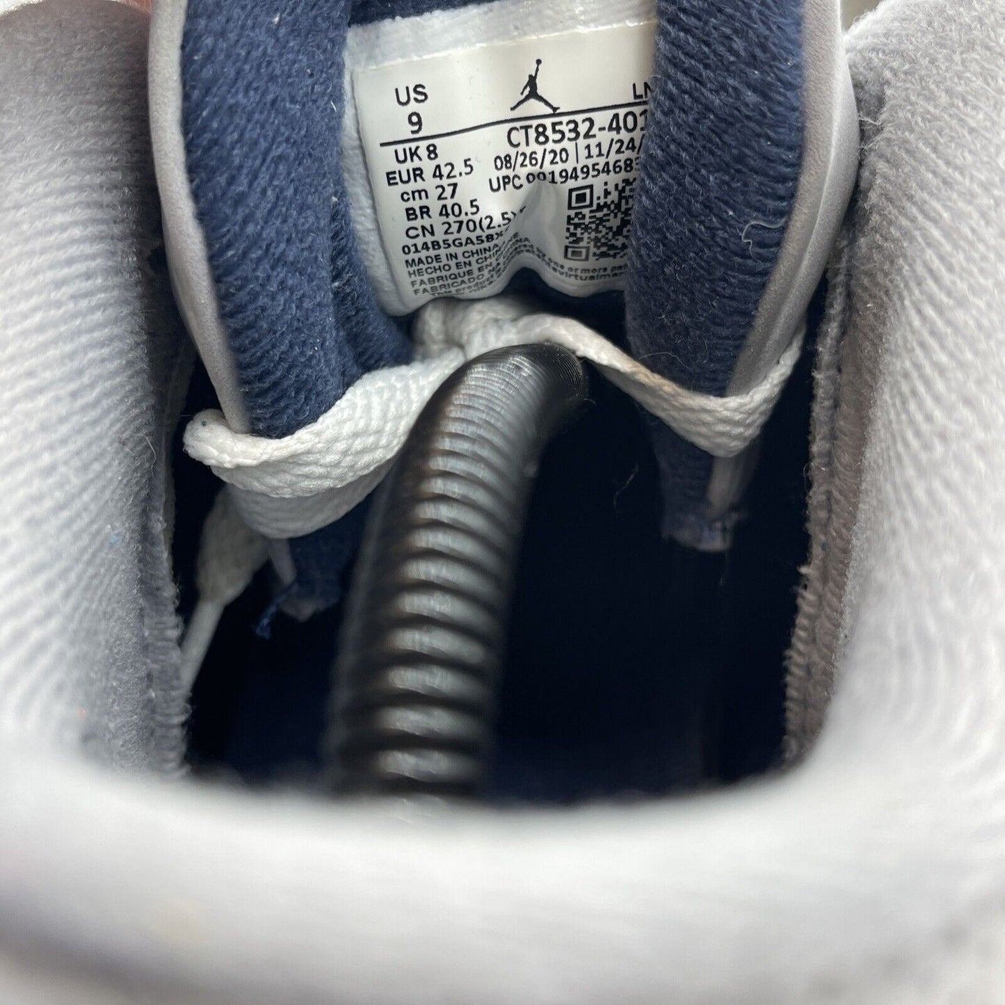 Size 9 - Jordan 3 Retro Blue Grey White Suede Leather (CT8532-401)