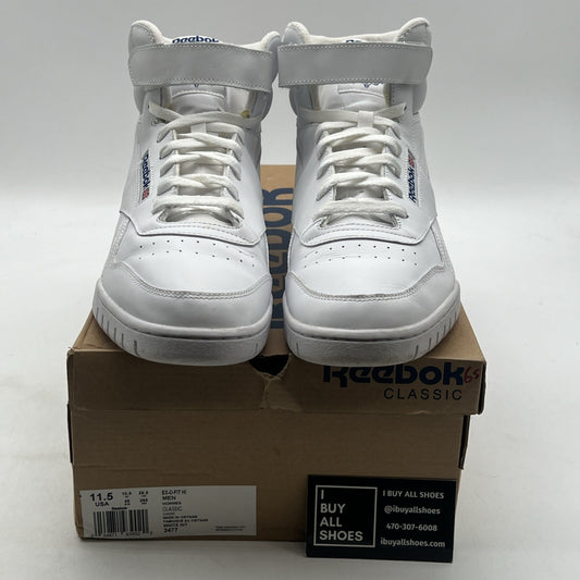 Size 11.5 - Reebok Classic Mens Exofit Hi White 3477 NWOB OG Lifestyle Retro NOS