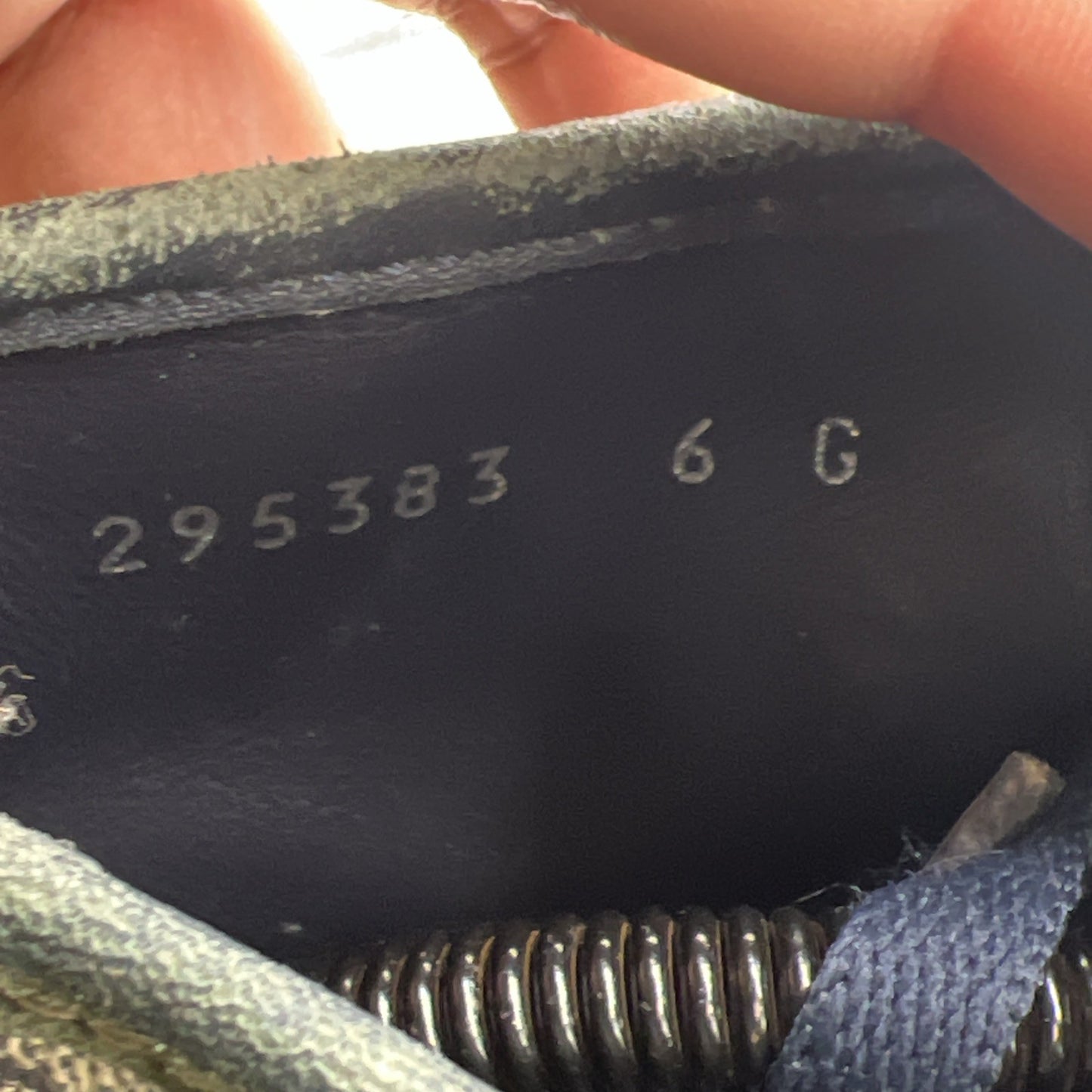 Size 6G - Gucci Shoes Sneakers Men High Top Navy Blue