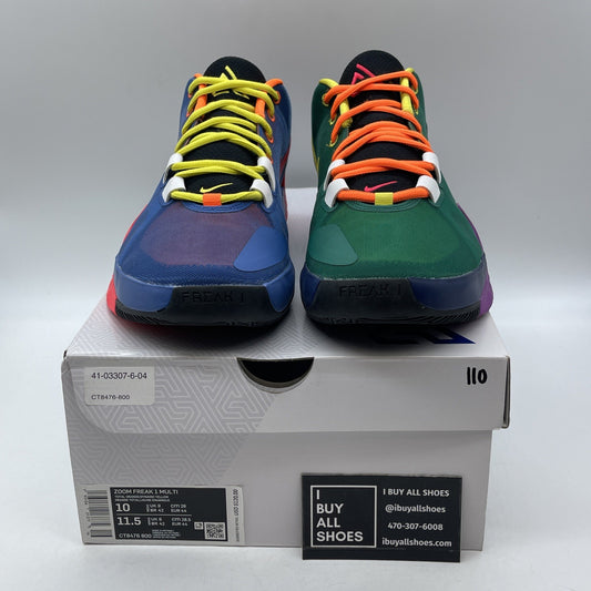 Size 10 - Nike Zoom Freak 1 Roots Multi Color Leather (CT8476-800)
