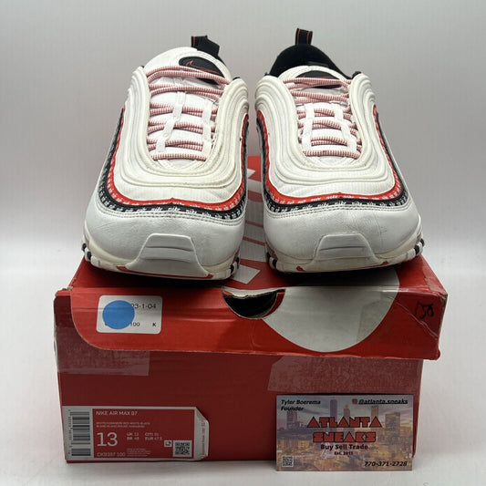 Size 13 - Nike Air Max 97 Script Swoosh Red White Black Cream (CK9397-100)