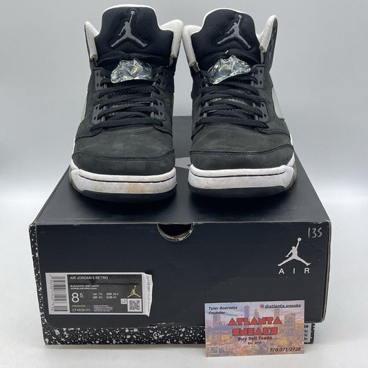 Size 8.5 - Jordan 5 Retro Mid Oreo Black Suede White Leather (CT4838-011)