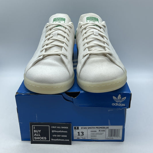 Size 13 - Adidas Stan Smith Primeblue White Green (FX5599)