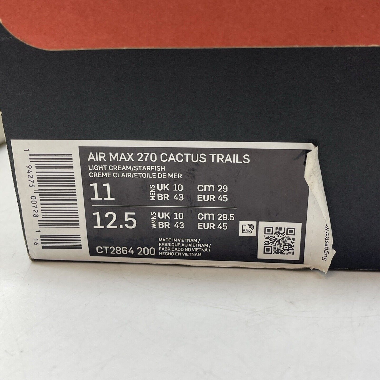 Size 11 - Nike Travis Scott x Air Max 270 React ENG Cactus Trails (CT2864-200)