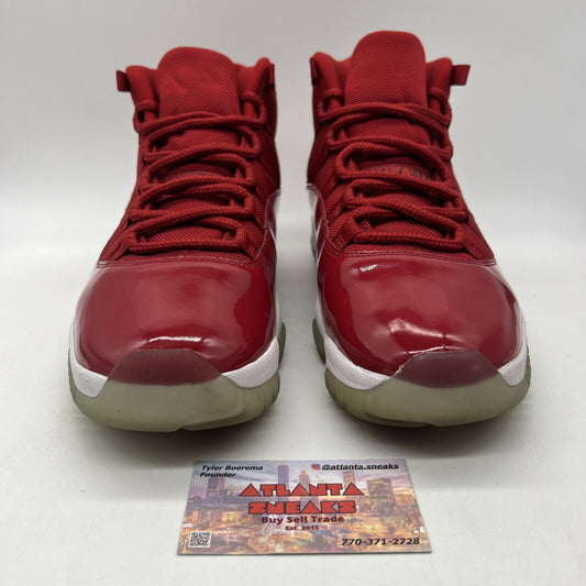Size 11.5 - Jordan 11 Retro High Win Like '96 White Leather (378037-623)