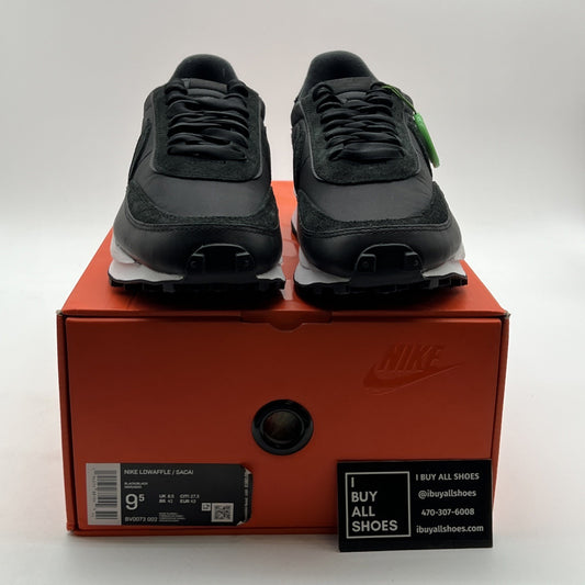 Size 9.5 - Nike sacai x LDWaffle Black Nylon (BV0073-002)