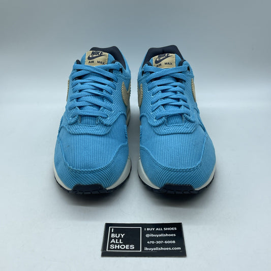 Size 12 - Nike Air Max 1 Premium Baltic Blue Corduroy Black (FB8915-400)