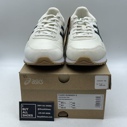 Size 11.5 - Asics Tiger Runner 2 Cream Midnight (1203A293-100)
