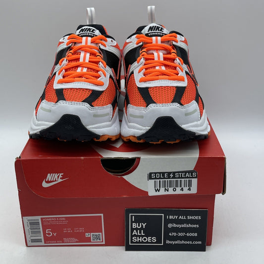 Size 5Y - Nike Air Zoom Vomero 5 GS Total Orange Black Suede (HF6998-800)