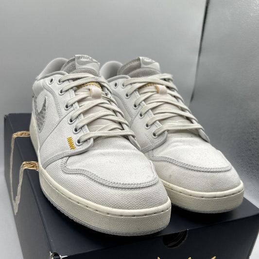 Size 12.5 - Jordan 1 KO x Union LA Low White Neutral Grey Patches Blue Yellow