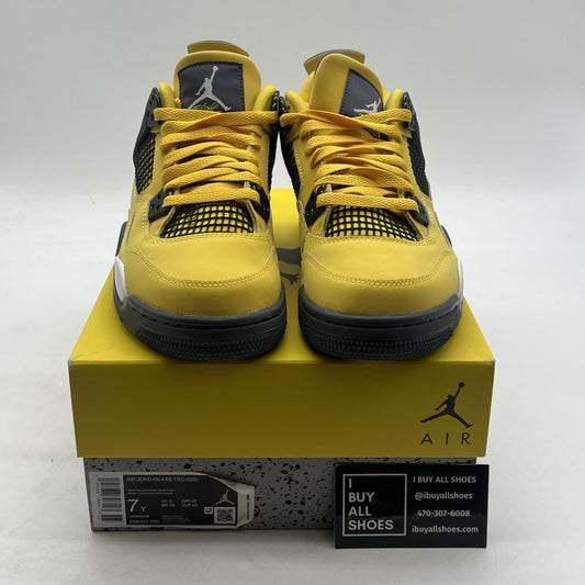 Size 7Y - Air Jordan 4 Retro GS Tour Yellow 2021 - (408452-700)