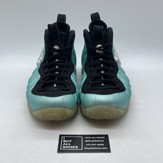 Size 10.5 - Nike Air Foamposite Pro Island Green Black Suede (624041-303)