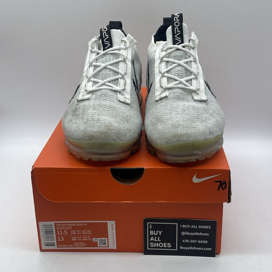 Size 11.5 - Nike Air VaporMax 2021 Flyknit Monochrome White Black (DH4084-100)