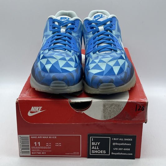 Size 11 - Nike Air Max 90 Ice Barely Blue White Leather (631748-401)