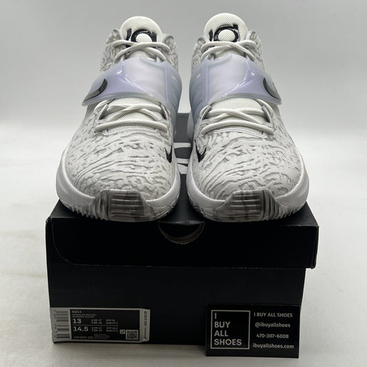 Size 13 - Nike KD 14 'Home' White Wolf Grey (CW3935-100)