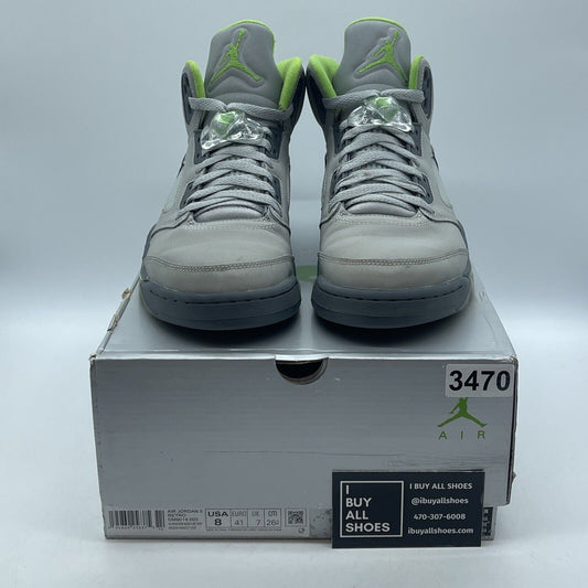 Size 8 - Jordan 5 Retro Green Bean Grey Suede Leather (DM9014-003)