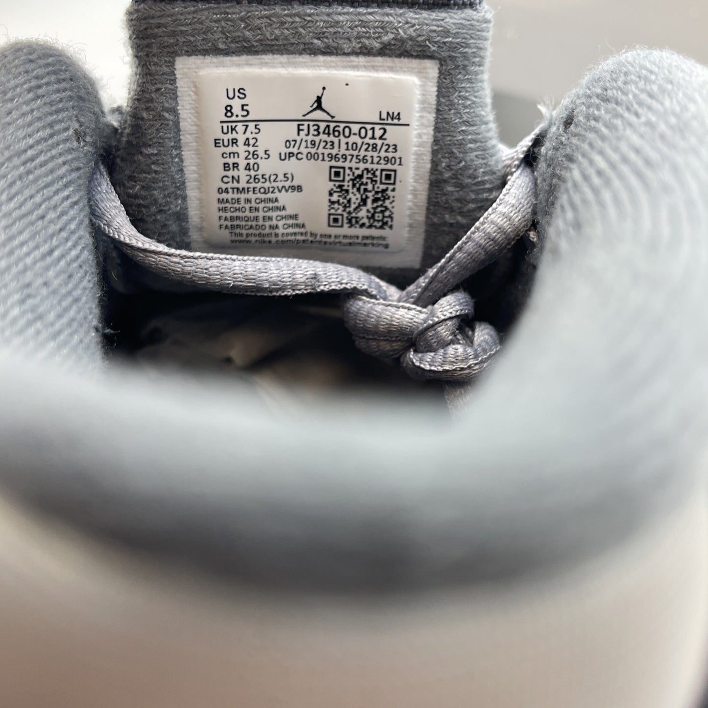 Size 8.5 - Nike Air Jordan 14 Retro Flint Grey White Suede (FJ3460-012)