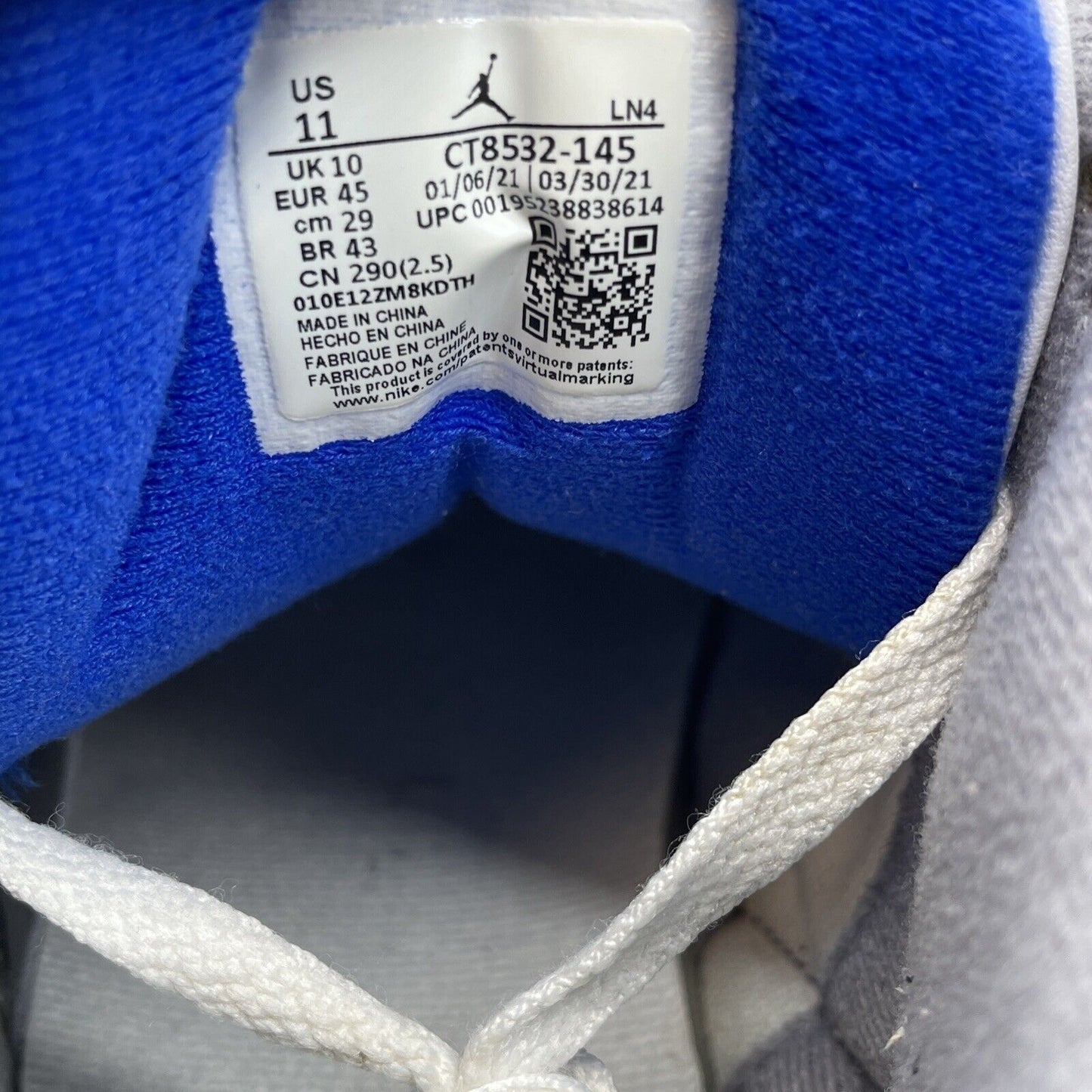 Size 11 - Jordan 3 Retro Mid Racer Blue White Grey Suede Leather (CT8532-145)
