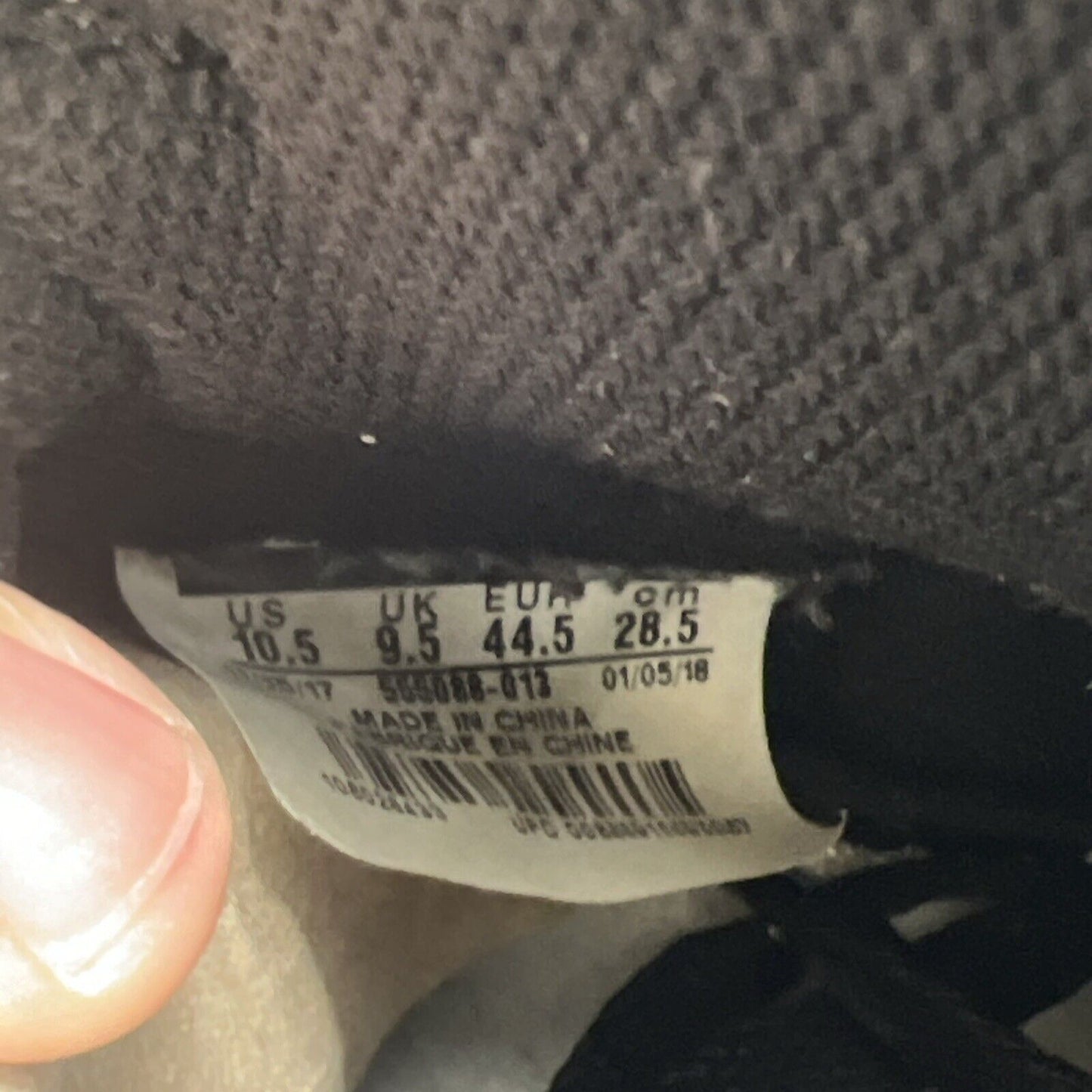 Size 10.5 - Jordan 1 Retro OG High Shadow Black Grey White Leather (555088-013)