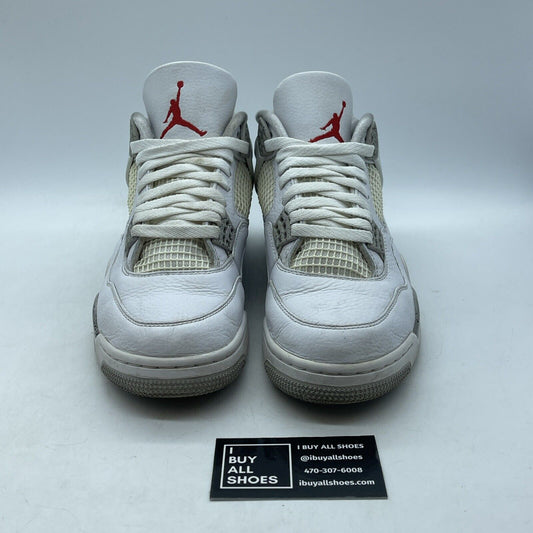 Size 9.5 - Jordan 4 Retro Mid White Oreo Grey White Leather (CT8527-100)