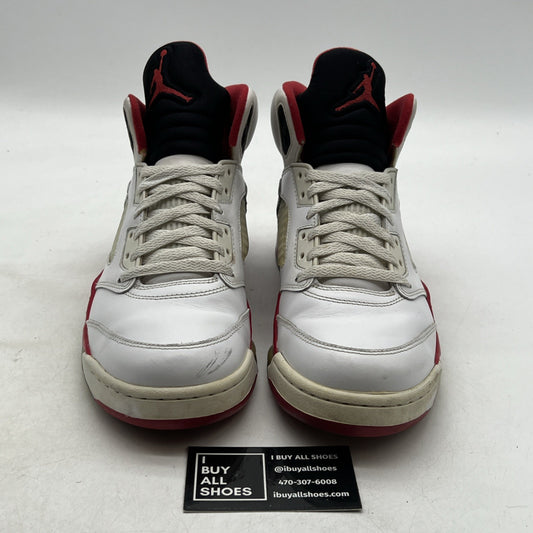 Size 9.5 - Air Jordan 5 Retro 2013 Fire Red (136027-120)