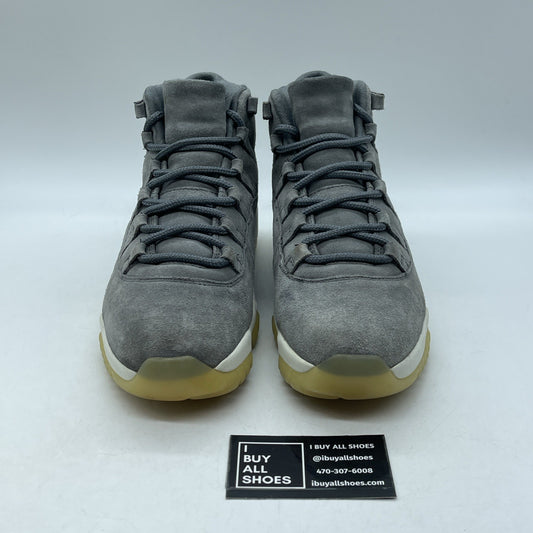 Size 9 - Air Jordan 11 Retro Premium Grey Suede (914433-003)