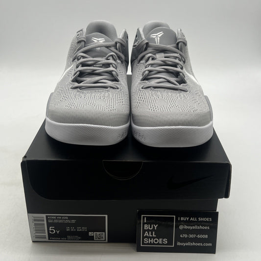 Size 5Y - Nike Kobe 8 Protro Low White Metallic Gold (FN0266-003)