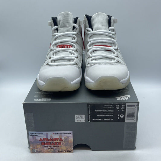 Size 6.5 - Air Jordan 11 Retro Platinum Tint Tan White Suede (378038-016)
