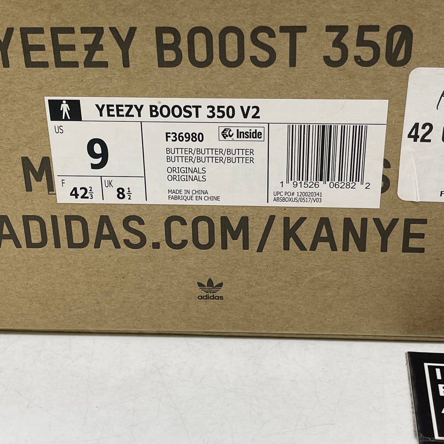 Size 9 - adidas Yeezy Boost 350 V2 Butter (F36980)