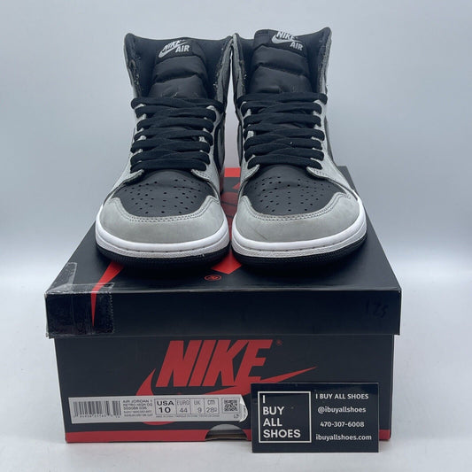 Size 10 - Jordan 1 Retro OG High Shadow 2.0 Grey Black Suede (555088-035)