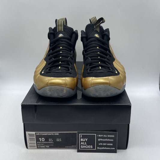 Size 10 - Nike Air Foamposite One Metallic Gold (314996-700)