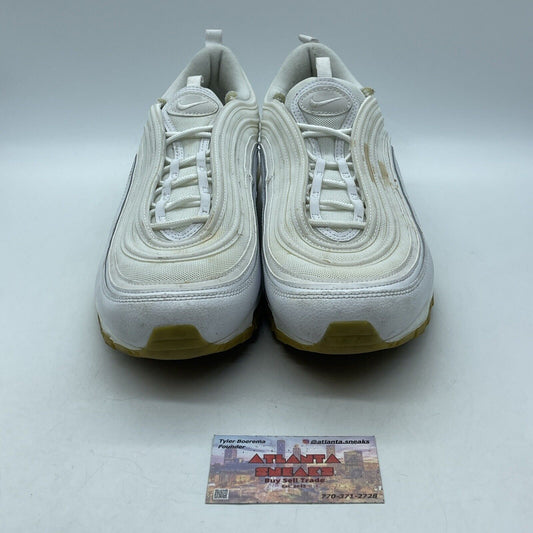 Size 14 - Nike Air Max 97 White Gum Brown Suede Leather (DJ2740-100)